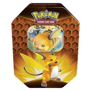Raichu GX Hidden Fates Tin