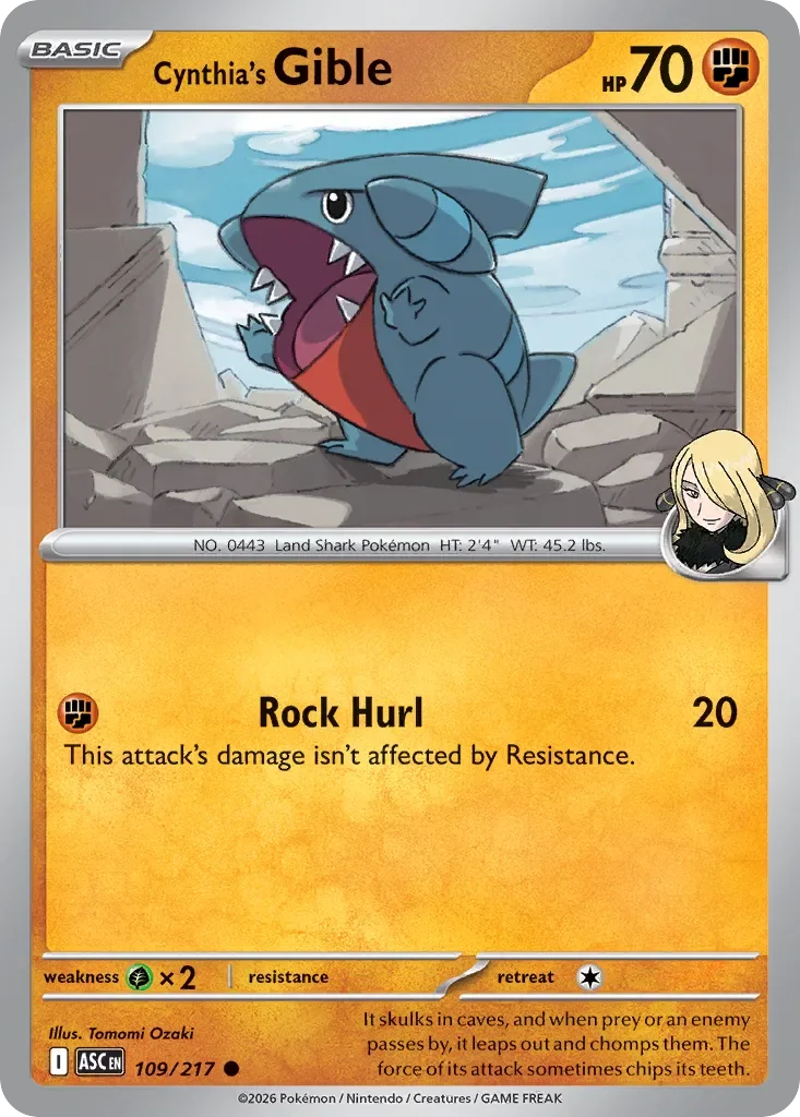 Cynthia's Gible 109