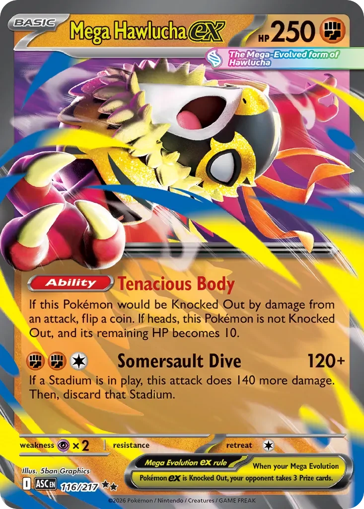 Mega Hawlucha Ex 116