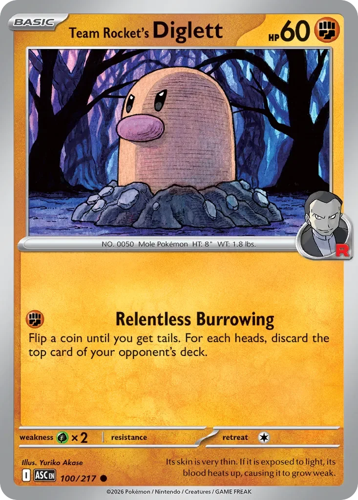 Team Rocket's Diglett 100