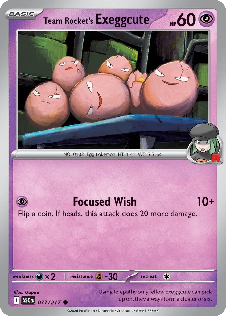 Team Rocket's Exeggcute 77