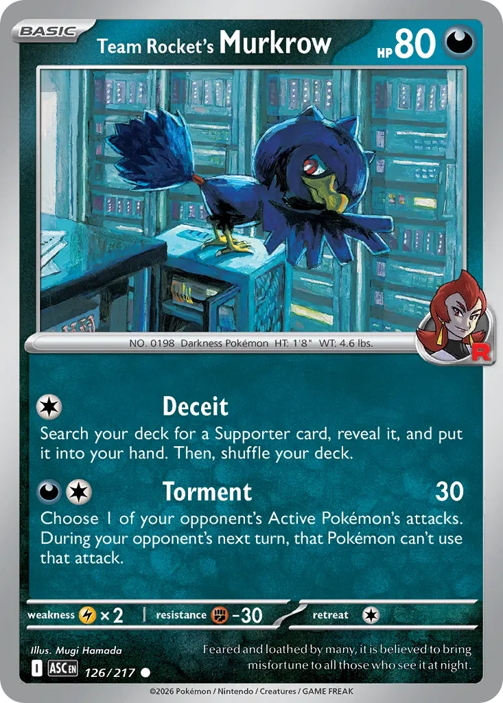 Team Rocket's Murkrow 126