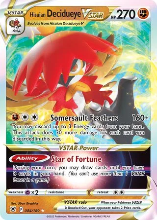 Hisuian Decidueye VSTAR 84