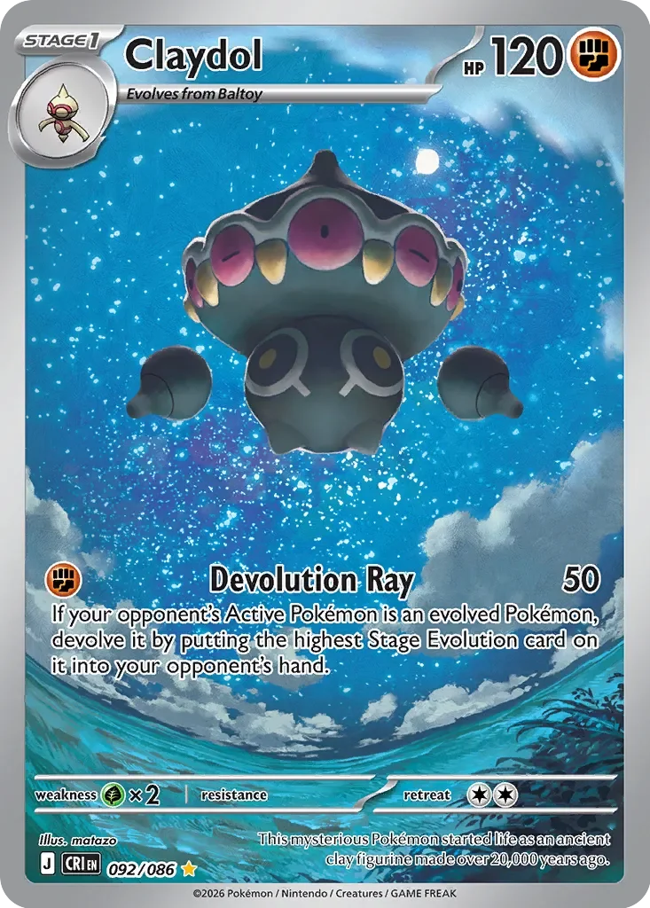 Claydol 092/086 Holo - Chaos Rising | PulseTCG