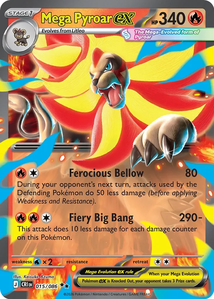 Mega Pyroar ex 15