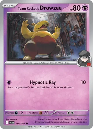 Team Rocket's Drowzee 79