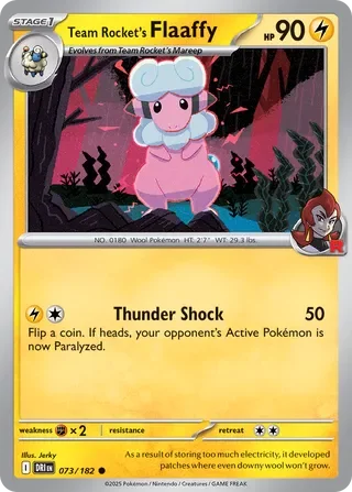 Team Rocket's Flaaffy 73