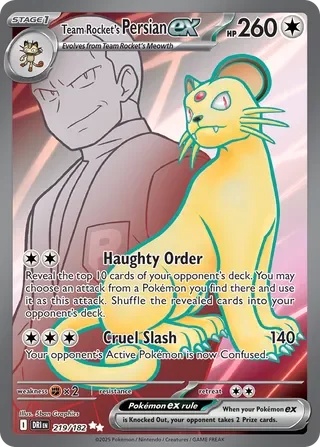 Team Rocket's Persian ex 219