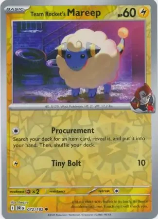 Team Rocket's Mareep 72
