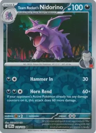 Team Rocket's Nidorino 118
