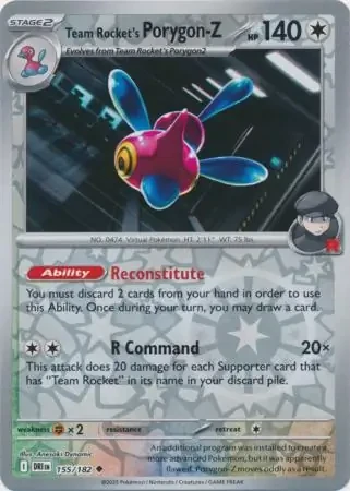 Team Rocket's Porygon-Z 155