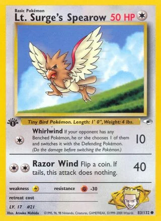 Lt. Surge's Spearow 83