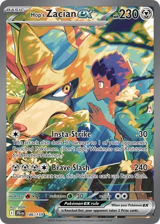 Hop's Zacian ex 186/159 PSA 10 - Journey Together | PulseTCG