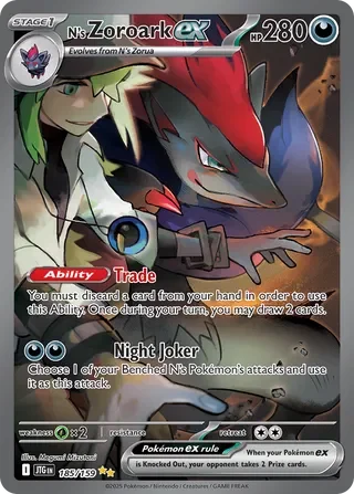 N's Zoroark ex 185/159 PSA 10 - Journey Together | PulseTCG