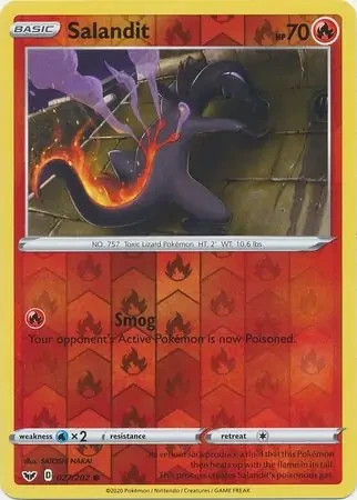 Salandit 027/202 Reverse Holo - Sword & Shield | PulseTCG
