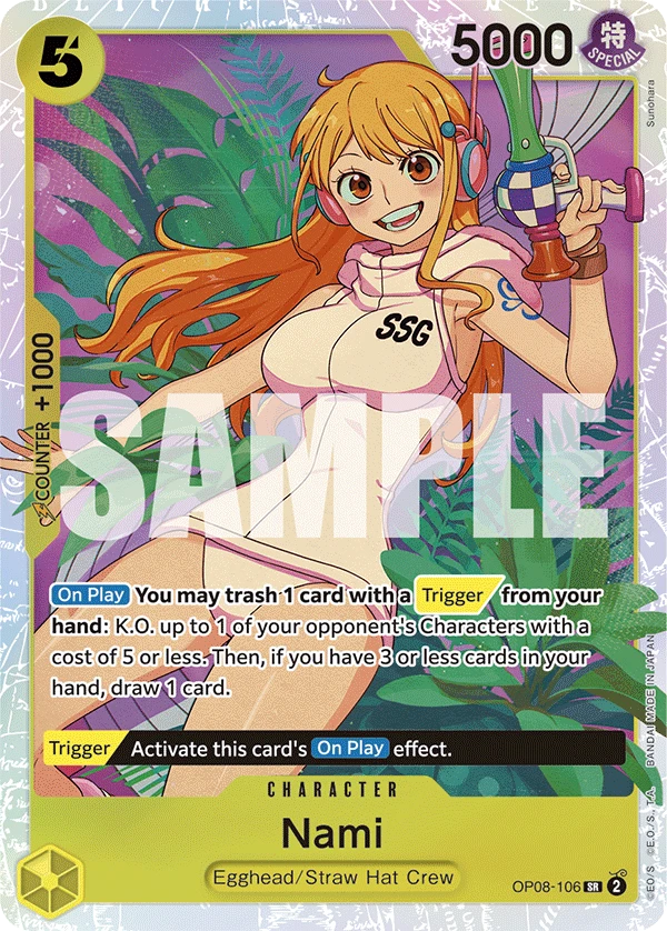 Nami OP08-106 PSA 10 - Two Legends | PulseTCG